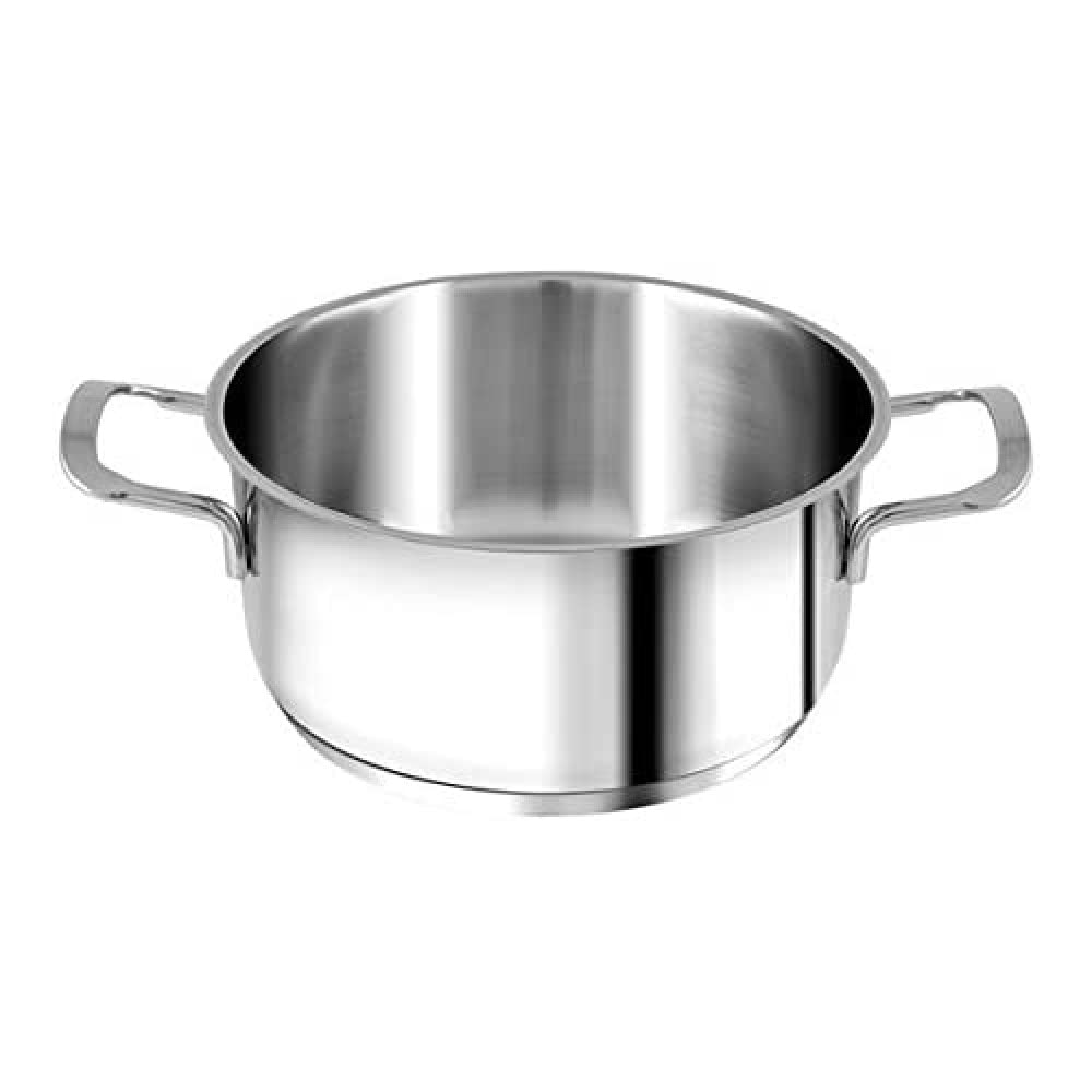 H&h casseruola inox elodie 2 manici fondo a induzione cm18