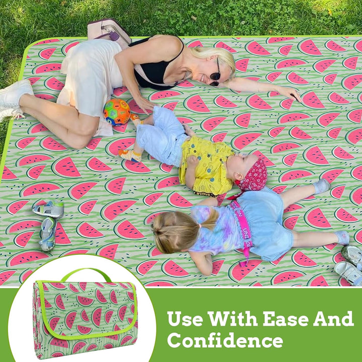 Ninonly Picknickdecke Wasserdicht Picknickdecke 200x200cm Tragbare Waschbar Extra Grosse Stranddecke
