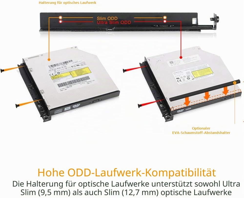 ICY DOCK ToughArmor MB604SPO-B - Wechselrahmen für 2X 2,5 Zoll SATA/SAS SSD/HDD und 1x SATA (Ultra)