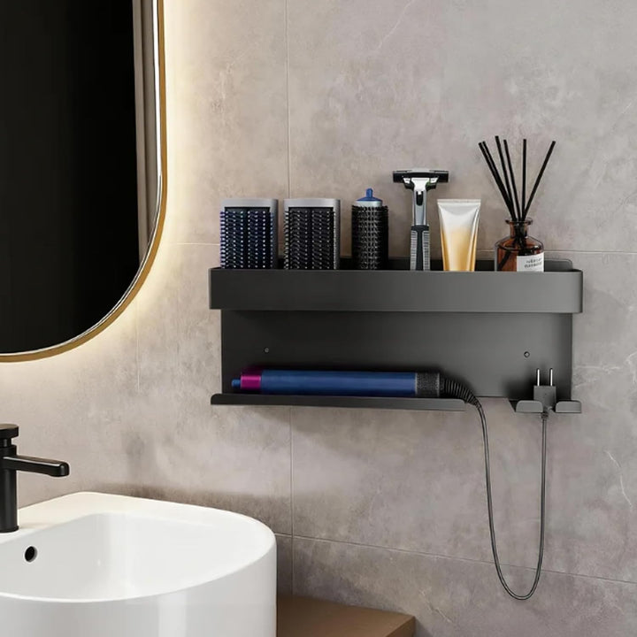 Wandhalterung Curling Halter Organizer Stand Lagerregal für Dyson Airwrap, Edelstahl ohne Stanzen Au