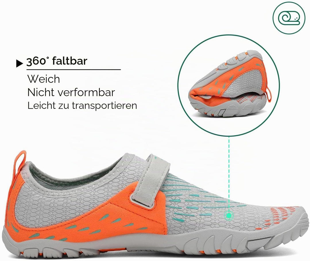 SAGUARO Badeschuhe für Herren Damen - 7/9 Drainagelöcher Schnelltrocknende rutschfest, Gr 35-48 40 E