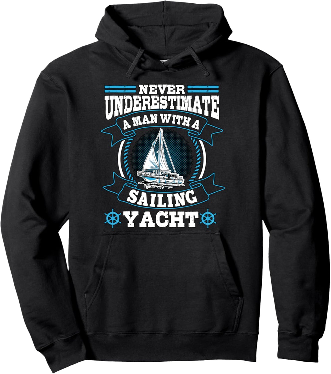 Herren Unterschätzen Segeln Geschenk Segler Segeln Pullover Hoodie