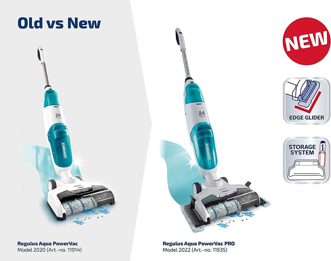 Leifheit Akku Saugwischer Regulus Aqua PowerVac, saugen und wischen, leichter Nasssauger mit leistun