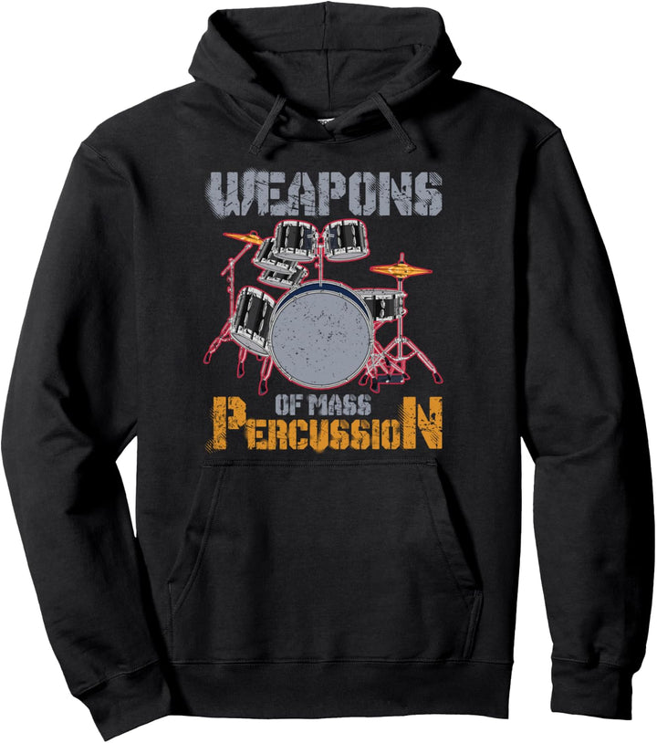 Rock Musikinstrument Drummer Geschenk Lustiges Schlagzeug Pullover Hoodie