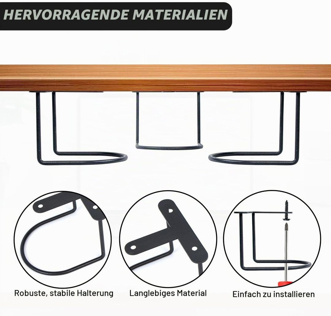 Laptop Untertisch Halterung, Laptop Halterung Unter Schreibtisch, Multifunktionale Unter-Tisch-Halte