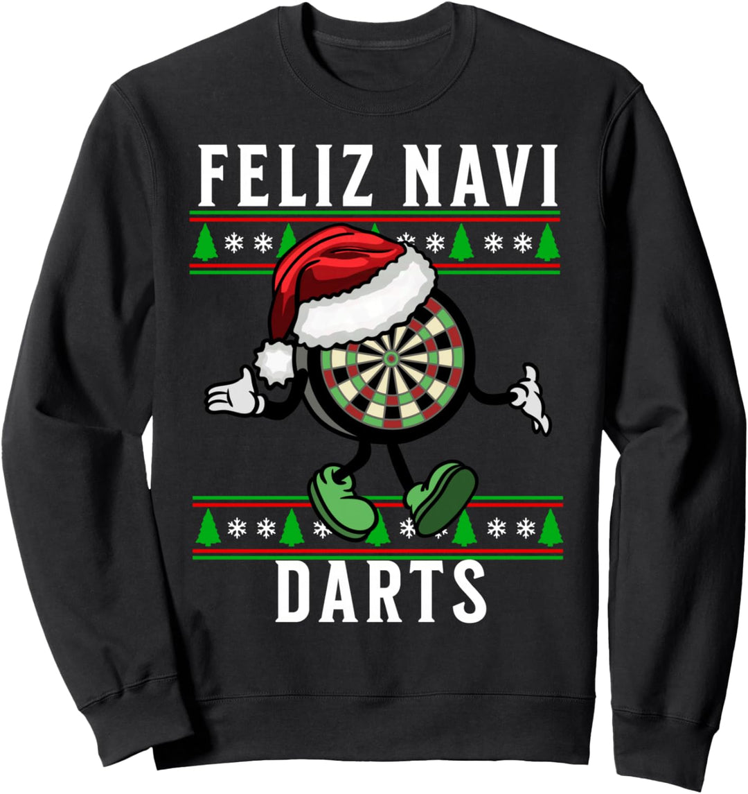 Lustiges Weihnachts-Dartboard von Feliz Navi Darts Sweatshirt