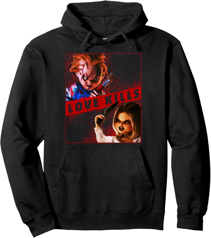 Child's Play Chucky And Tiffany Love Kills Pullover Hoodie