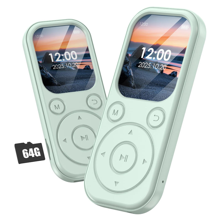 64 GB MP3-Player mit Bluetooth 5.3, tragbarer Musik-Player mit HiFi-Klangqualität und FM-Radio, 300