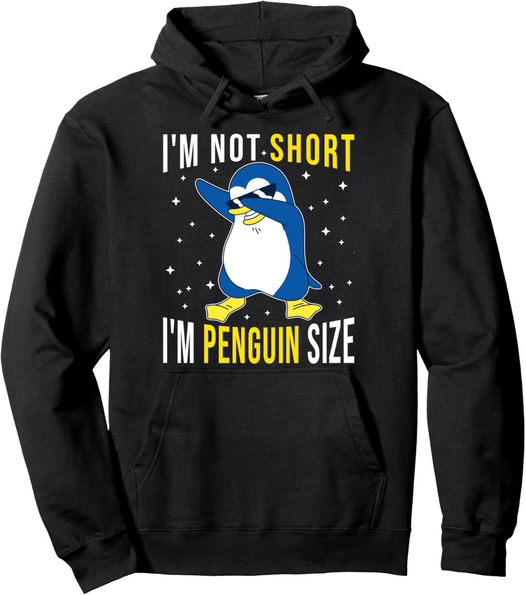Lustig Ich bin nicht klein Ich bin Pinguin Grösse Zootiere Pinguine Pullover Hoodie