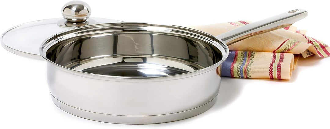 Norpro Pochierer / Bratpfanne, Edelstahl, 25,4 cm, silberfarben