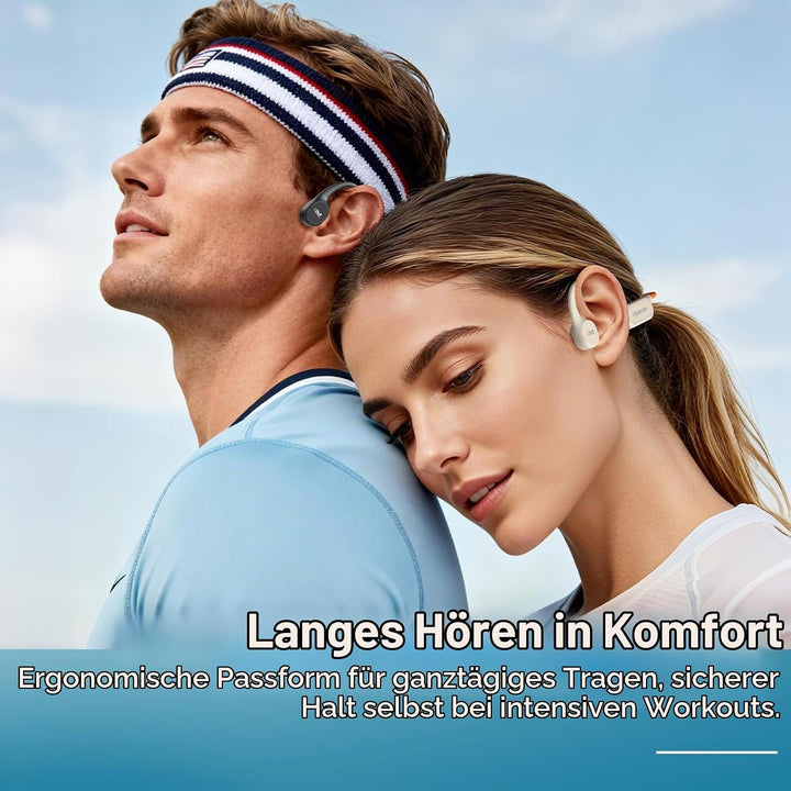 Belife B11 Bone Conduction Headphones, IP68 Waterproof Earbuds for Swimming, 32GB &amp; Bluetooth 6.0 Wi
