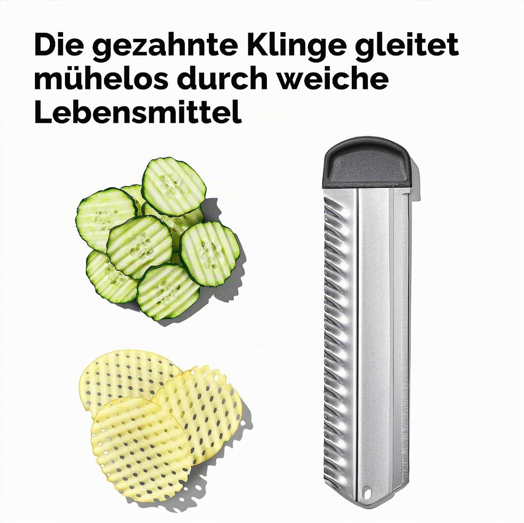 OXO Steel Profi-Obst- und Gemüsehobel aus Stahl 2.0 Single Stainless Steel, Single Stainless Steel