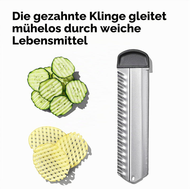 OXO Steel Profi-Obst- und Gemüsehobel aus Stahl 2.0 Single Stainless Steel, Single Stainless Steel