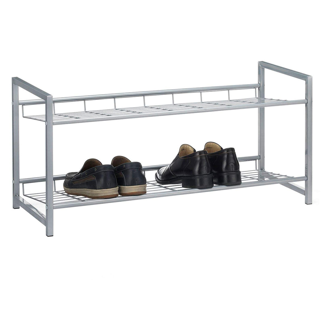 CARO-Möbel Schuhregal System Schuhständer Schuhablage mit 2 Fächern für ca. 8 Paar Schuhe, 81 cm bre