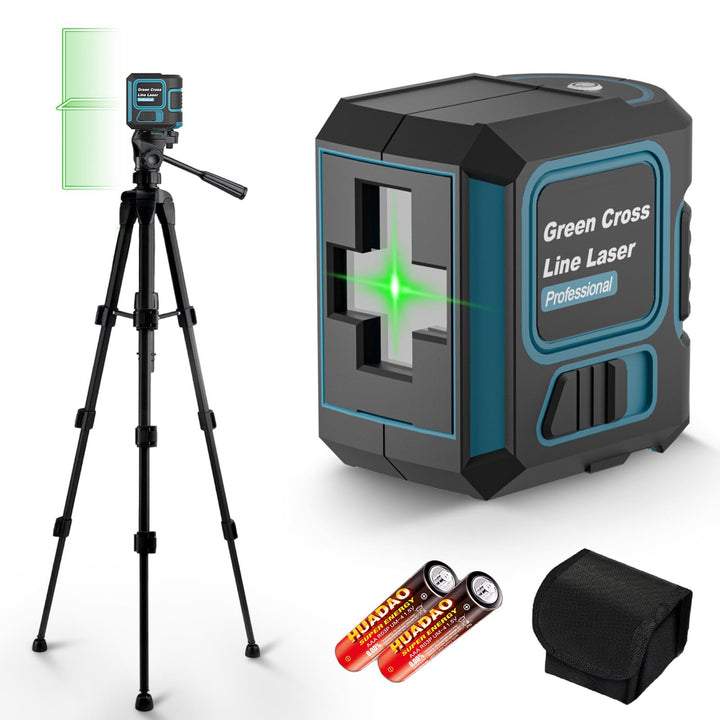 Kreuzlinienlaser mit Stativ, Laser Wasserwaage, 360 Grad Laser Level, IP54 Wasser/Helligkeit einstel