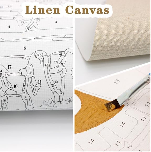 AWC Design Malen nach Zahlen (Monalisa, 40 * 50), malen set, mal nach zahlen für Erwachsene, mal nac