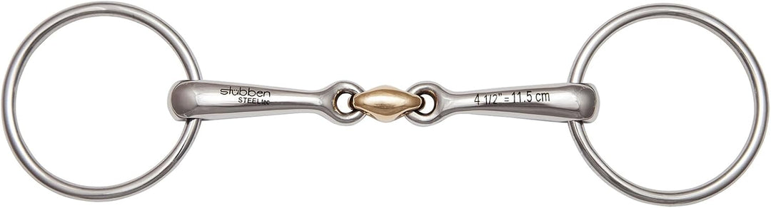 Stübben Gebiss 2420 Wassertrense/Unterlegtrense - Sweet Kupfer-Mittelstück - 12 mm Stärke 11,5 cm -