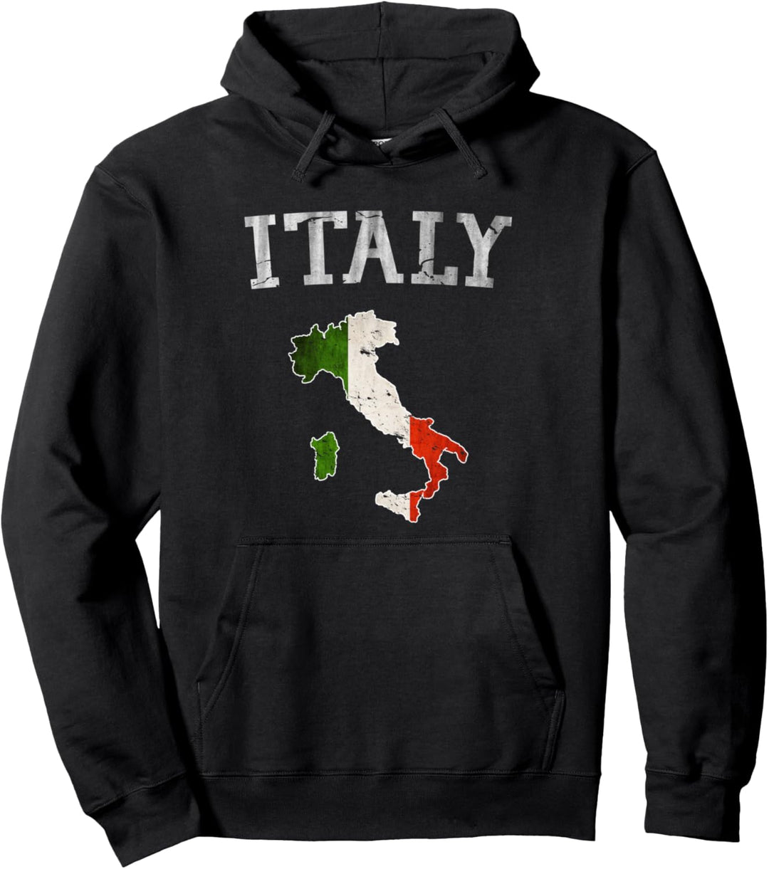 Vintage Italia Italien Italienische Flagge Stolze Gabe Pullover Hoodie