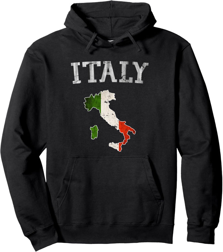 Vintage Italia Italien Italienische Flagge Stolze Gabe Pullover Hoodie