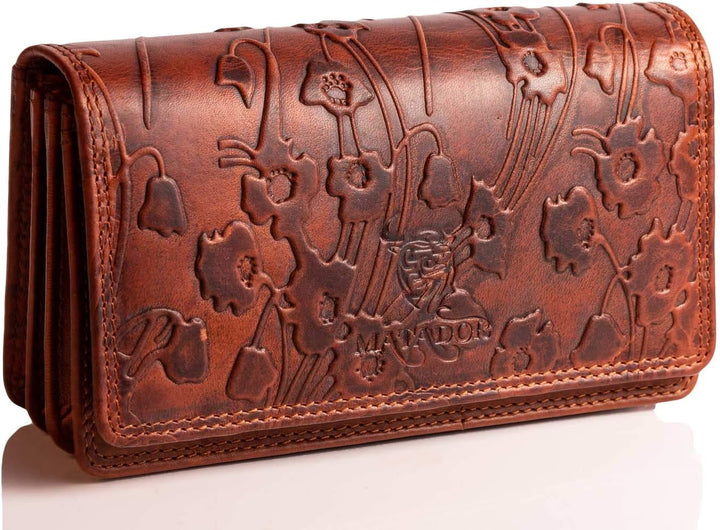MATADOR |VENEDIG| Geldbeutel Damen Mittelgross mit edler Geschenkverpackung | Edles Leder Portemonna