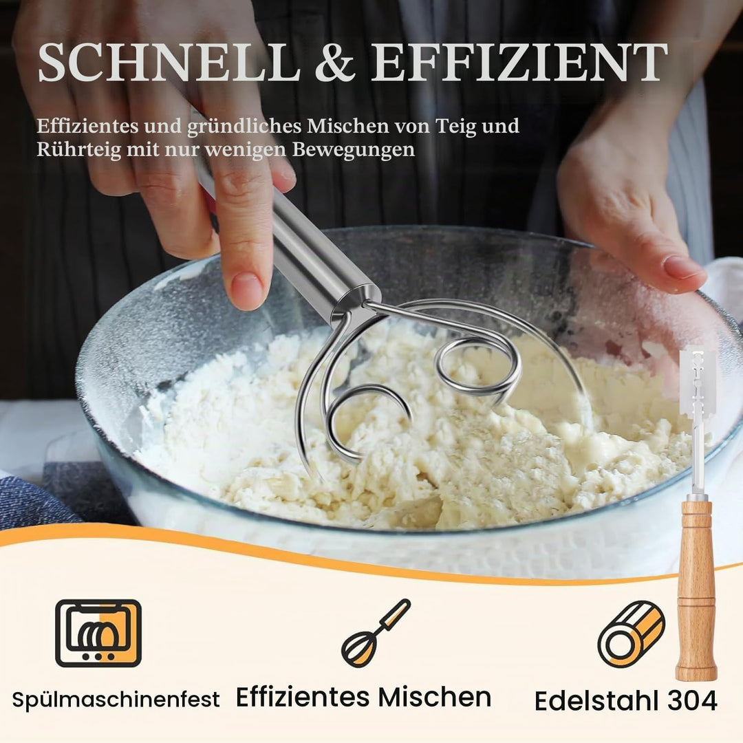 Brotbackform Kasten 29x13x6cm 2 Pieces,Gärkörbchen Oval 1 Piece,Brot Backen Zubehör,Kastenform Kuche