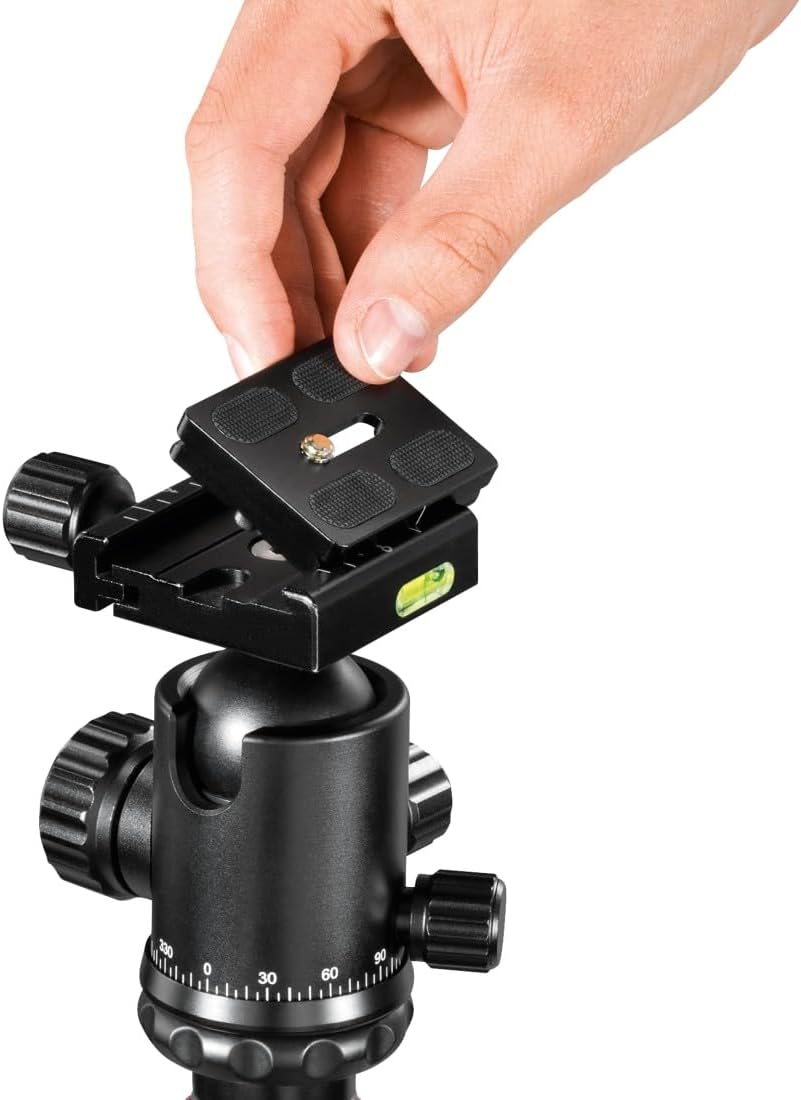 Hama Reisestativ „Ramble II Duo“ Carbon-Stativ (Kamerastativ, Handy-Stativ mit Handy-Halterung, Drei