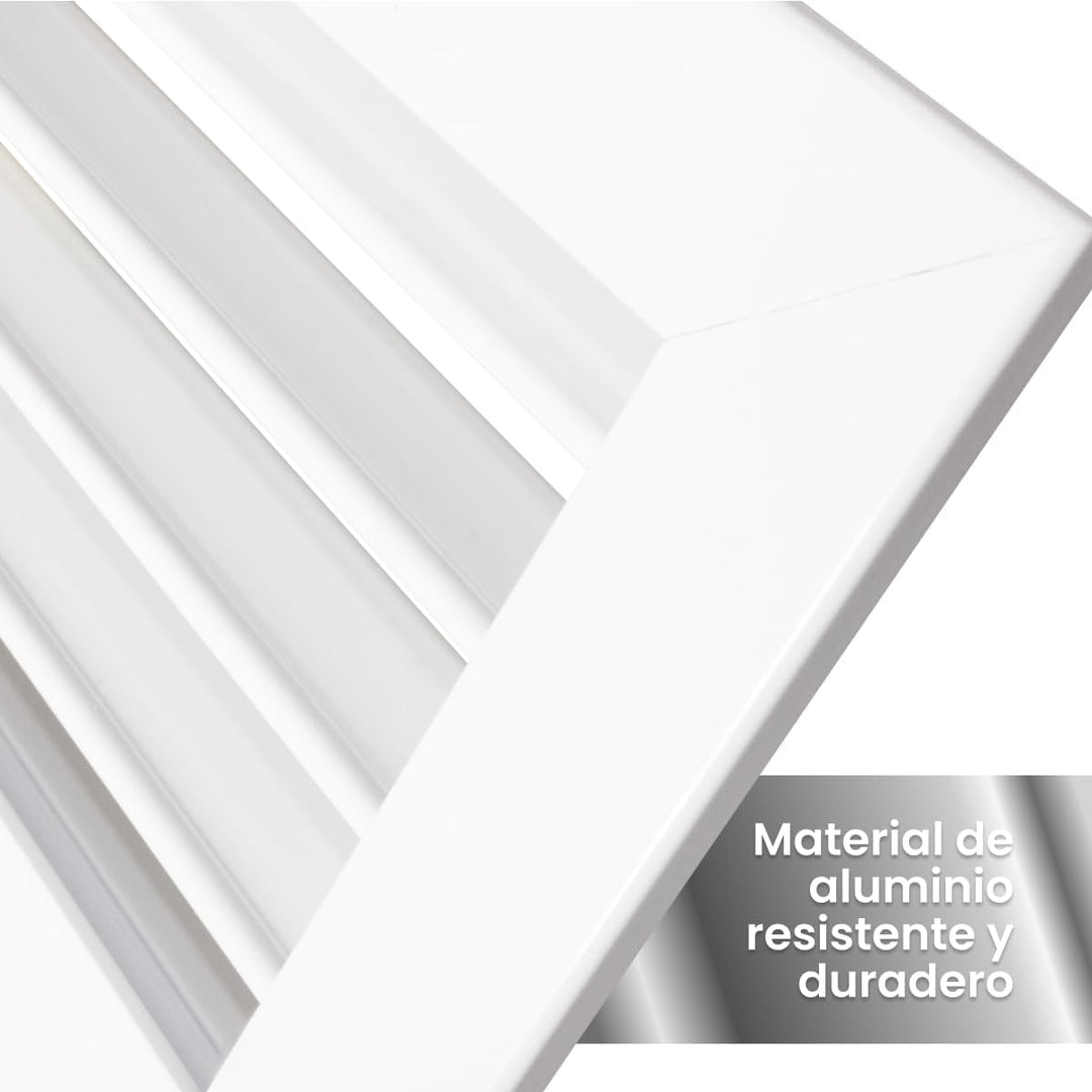 Weisses Luftzufuhrgitter Horizontale Lamellen für Klimageräte Luftauslass Einstellbarer Luftauslass