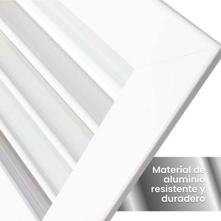 Weisses Luftzufuhrgitter Horizontale Lamellen für Klimageräte Luftauslass Einstellbarer Luftauslass