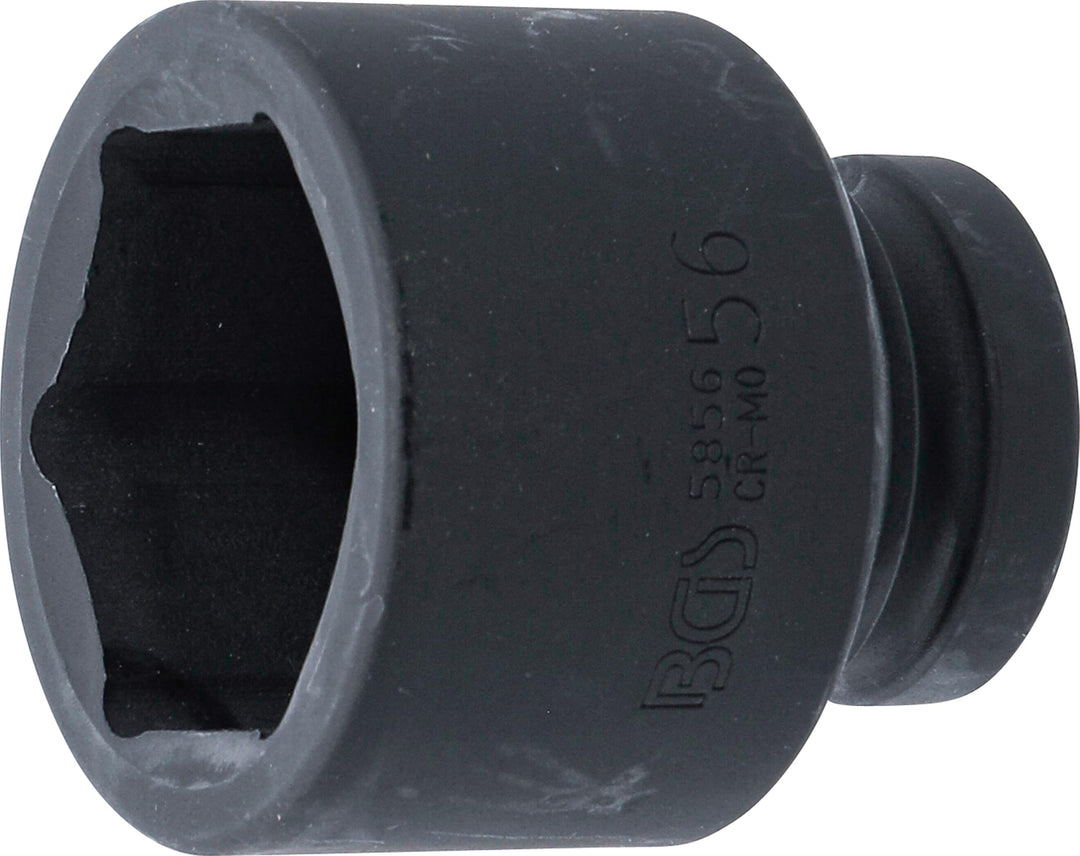 BGS 5856 | Kraft-Steckschlüssel-Einsatz Sechskant | 25 mm (1") | SW 56 mm Schlüsselweite: 56 mm, Sch
