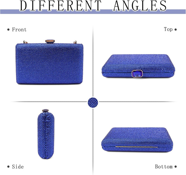 Frauen Kristall Abendtaschen Formelle Party Clutch Box Geldbörse Hochzeit Strass Handtaschen Braut G