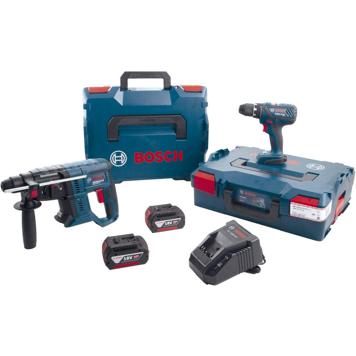 Bosch Akku-Set GSR 18V-28 + GBH 18V-20 18, 0 Volt/ 4, 0 Ah (IEC) Li-Ion 7-teilig