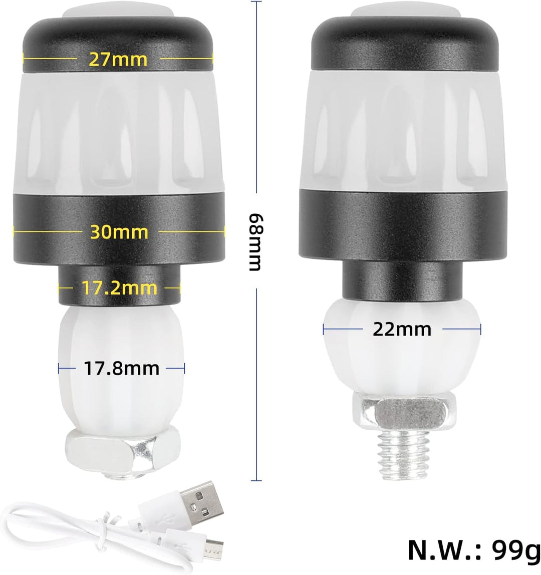 LED-Lenkerblinker Elektroroller für Xiaomi/Segway Ninebot, Wiederaufladbar, Wasserdicht, Universelle