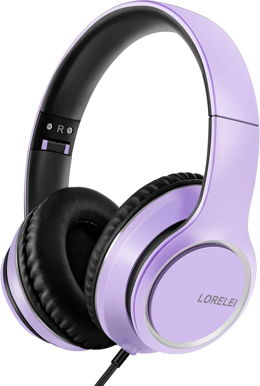 LORELEI X8 Over-Ear-Kopfhörer mit Mikrofon mit 1,45 m verwicklungsfreier Nylonschnur und 3,5-mm-Stec