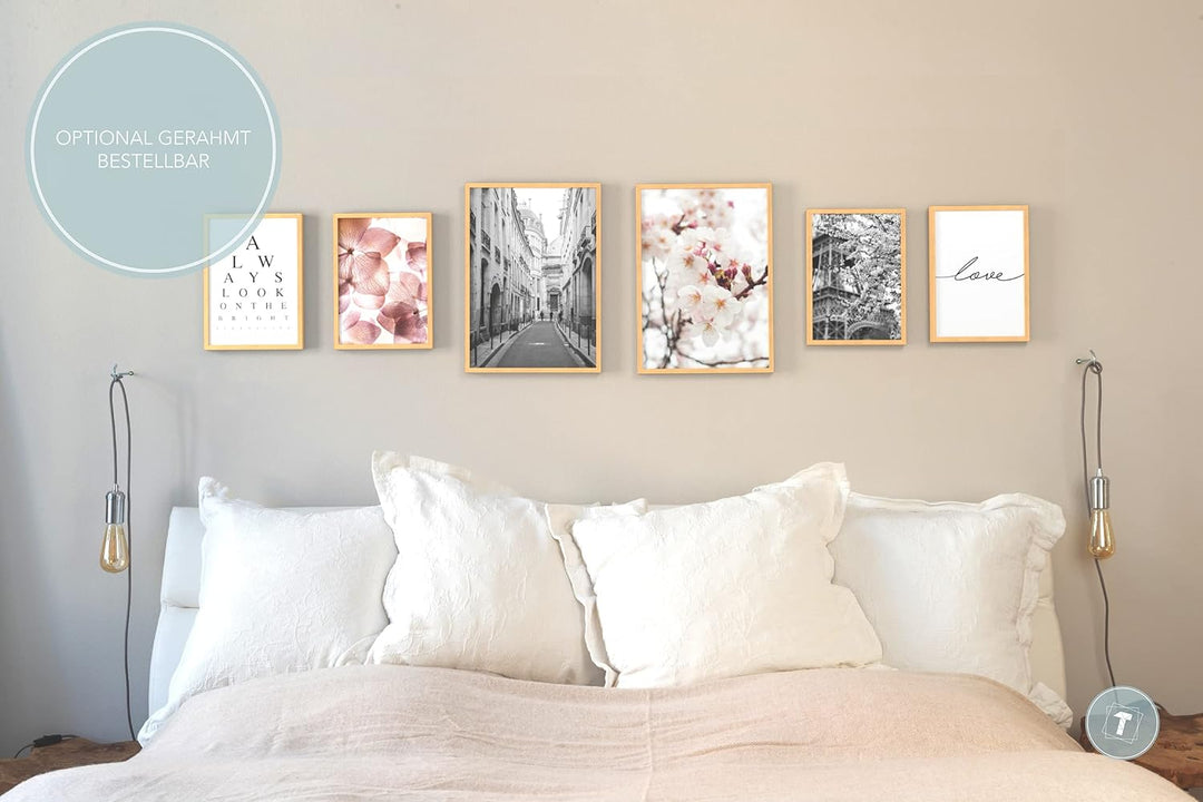 Papierschmiede® Mood Poster Set Frühling, Bilder Wohnzimmer Deko Schlafzimmer, 2x DIN A3 und 4x DIN