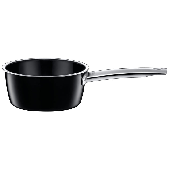 Silit Vitaliano Nero Stielkasserolle 16cm ohne Deckel, kleiner Topf 1,3l, Kochtopf klein, Nudeltopf,