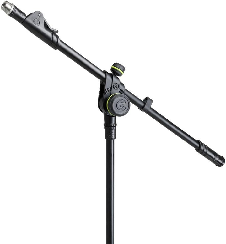 Gravity MS 4222 B - Mikrofonständer Kurz mit Dreibein-Klappfuss und 2-Punkt Ausziehgalgen, 880 mm Au