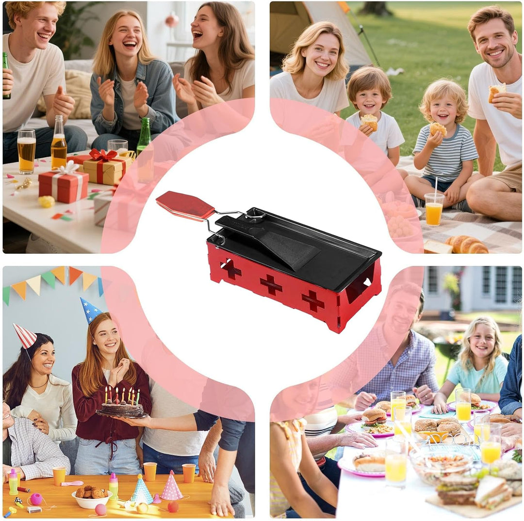 Raclette Käse - Kompakter Küchen Grill - Schmelzofen mit Antihaft Zubehör - für Grillabende Zuhause