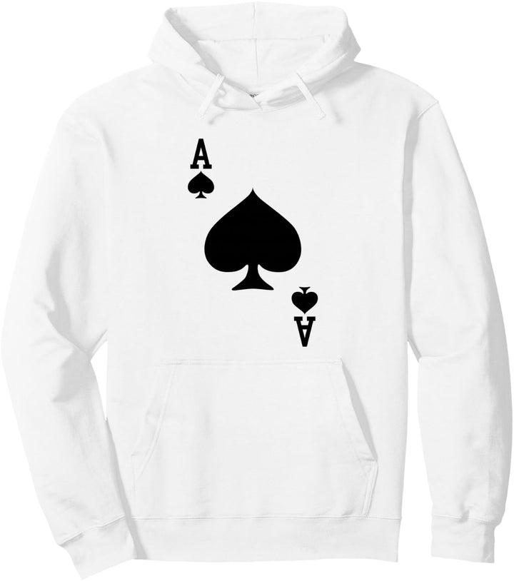 Pik-Ass, Spielkarte, Halloween-Kostüm Pullover Hoodie