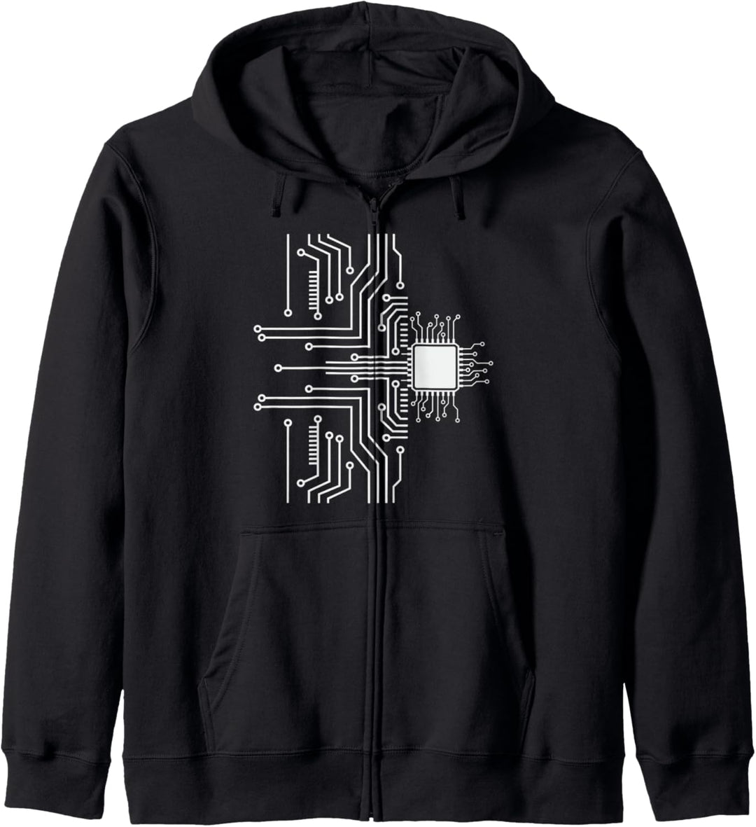 CPU Platine Computer Leiterbahnen Informatiker Informatik Kapuzenjacke