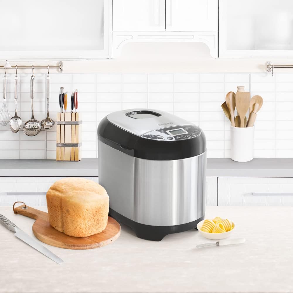 Brabantia BBEK1114 Brotbackautomat - Brotbackmaschine - 19 Programme - Zeitvorwahl 15 Stunden - Warm