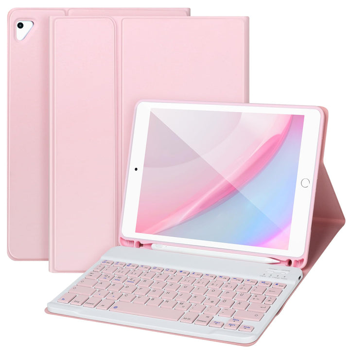 Tastatur hülle 9,7 für iPad 6./5. Gen 2018/2017, Bluetooth Tastatur für iPad Air 2/1, Pro 9,7‘’, mit