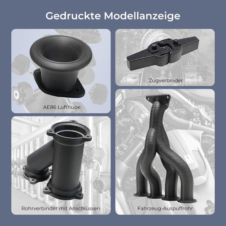 Creality Hyper PLA Filament 1,75 mm für 3D Drucker, Carbon Filament 1kg Hyper PLA-CF Hochgeschwindig