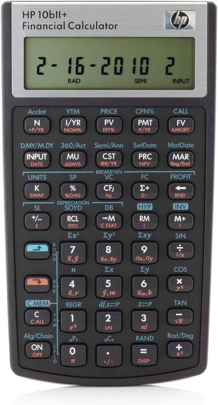 HP 10BII+ Financial Calculator, 1