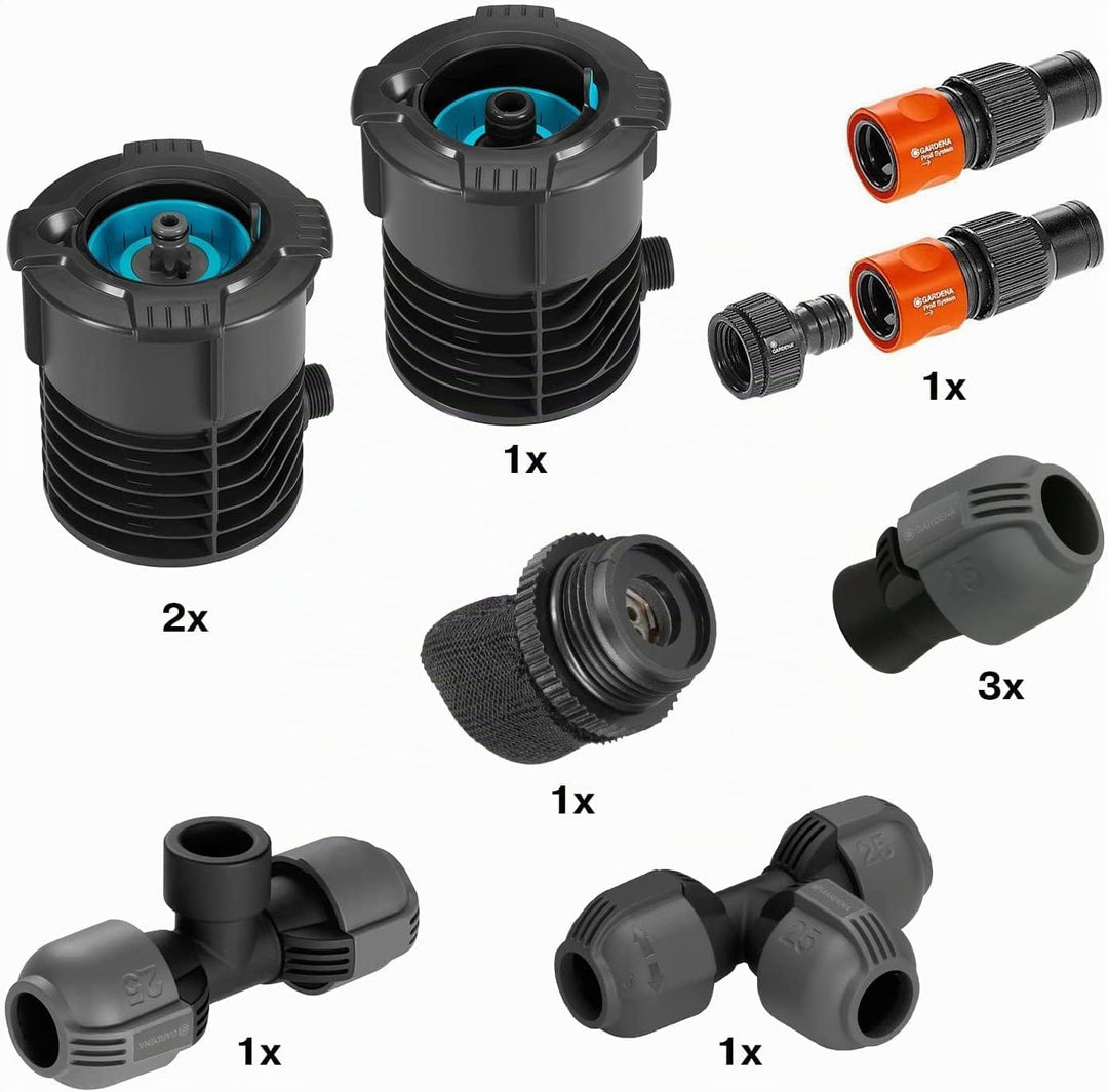 Gardena Sprinklersystem Start-Set Pipeline: Komplettset für den Einstieg in das Pipeline-System, Was