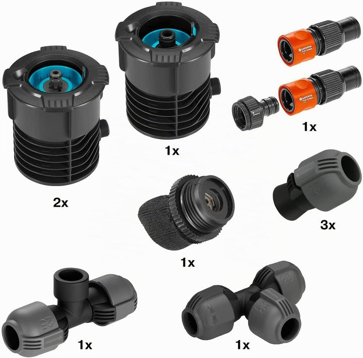 Gardena Sprinklersystem Start-Set Pipeline: Komplettset für den Einstieg in das Pipeline-System, Was