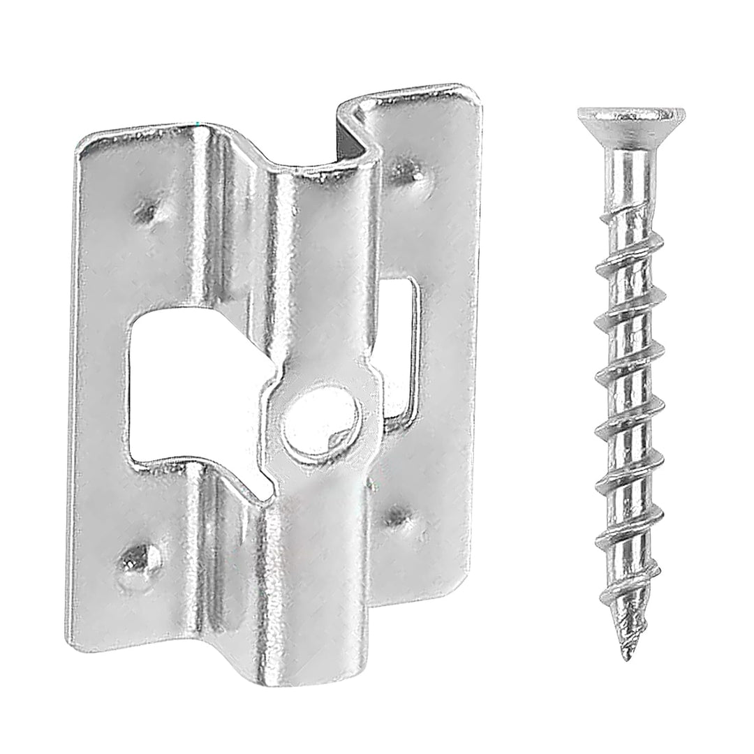 100 Stück Terrassenclips Edelstahl mit Schrauben,WPC Clips Edelstahl Terrassenclips Clips 6-9 mm WPC