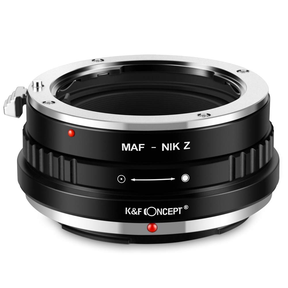 K&F Concept MAF-NIK Z Bajonettadapter Objektiv Ring für Minolta SA AF MAF Objektiv auf Nikon Z 7 und