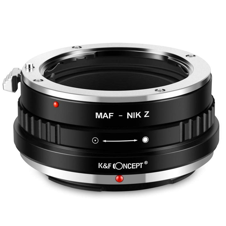 K&F Concept MAF-NIK Z Bajonettadapter Objektiv Ring für Minolta SA AF MAF Objektiv auf Nikon Z 7 und