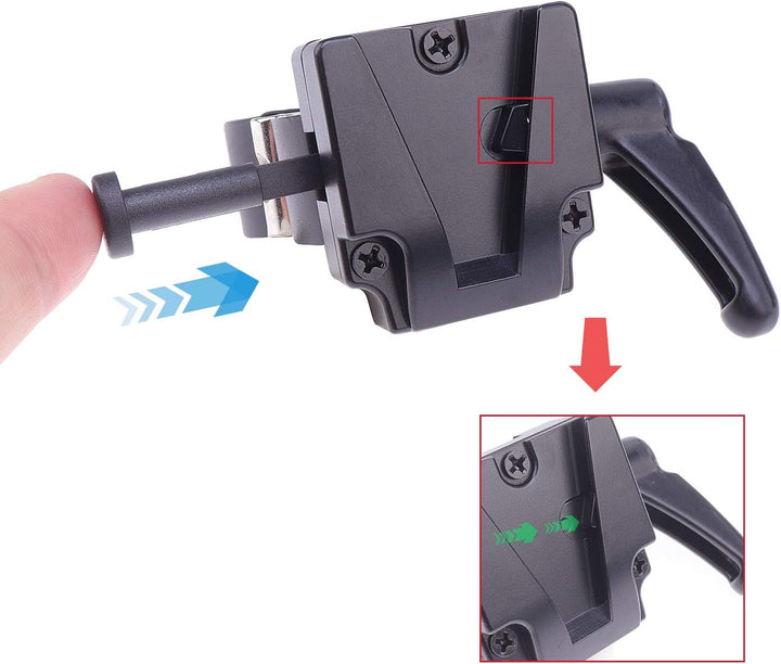 Fotga V-Mount Batterieadapter mit Super Clamp Crab Zangenclip zur Montage an Stativrohr-Stativstange
