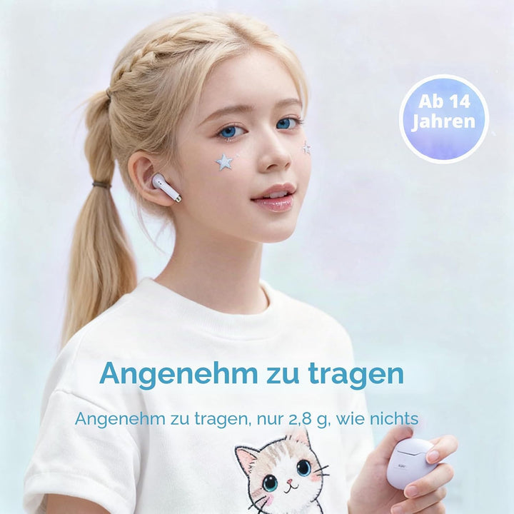 Lila In ear Kopfhörer kabellos Bluetooth kleine Ohrhörer mit Mic in-ear Ohrhörer Bluetooth Kopfhörer